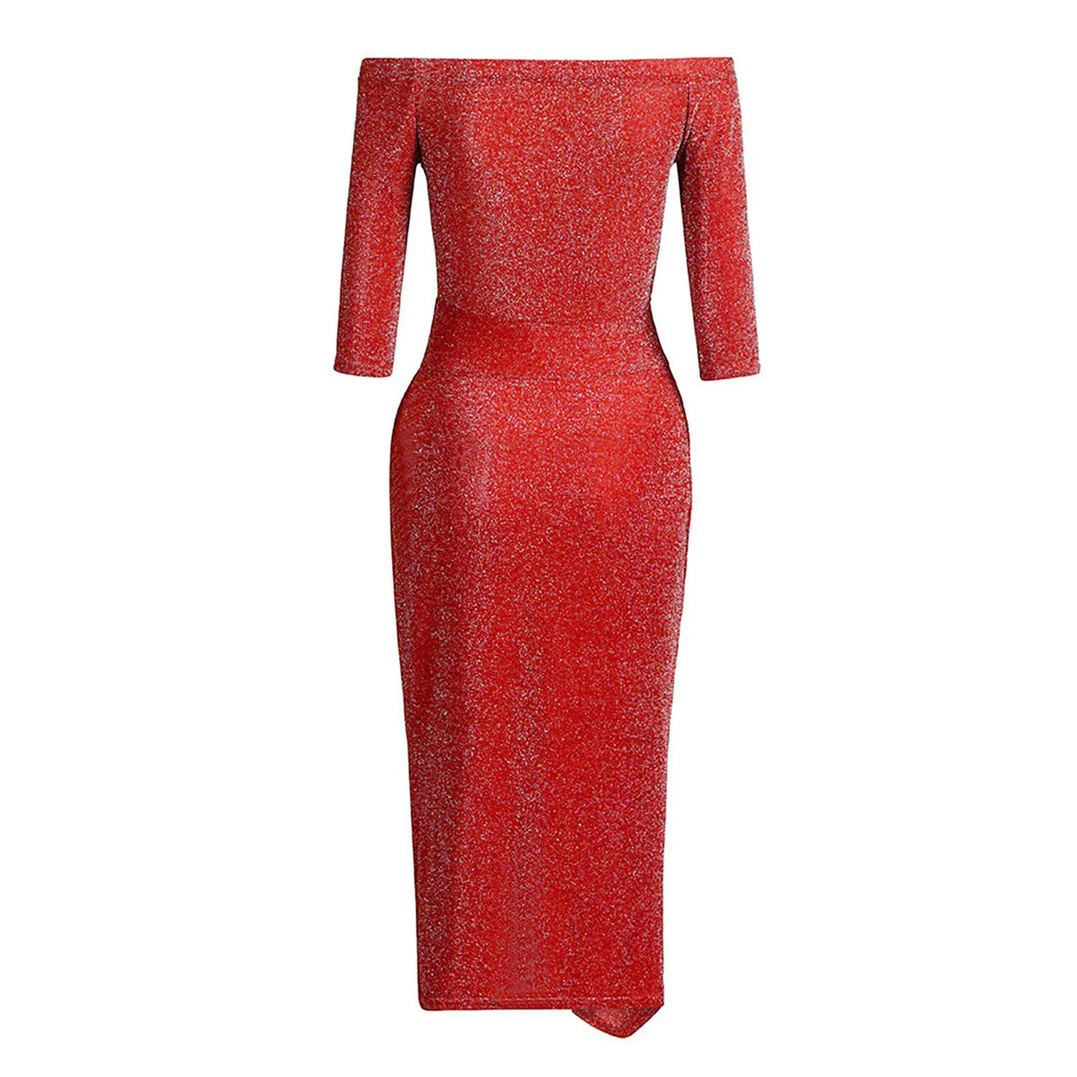 Plus Size Women's Fashion Sexy Strapless High Slit Tight Dress Long Sleeve Dress New Fashion Simple Versatile dress  2023