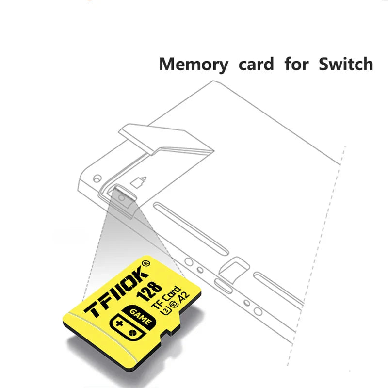 TFMICROSD Card For Nintendo Switch 128GB Memory Card 256GB High Speed Class10 Mini TF Flash Card For Diy Gaming Computer/Camera