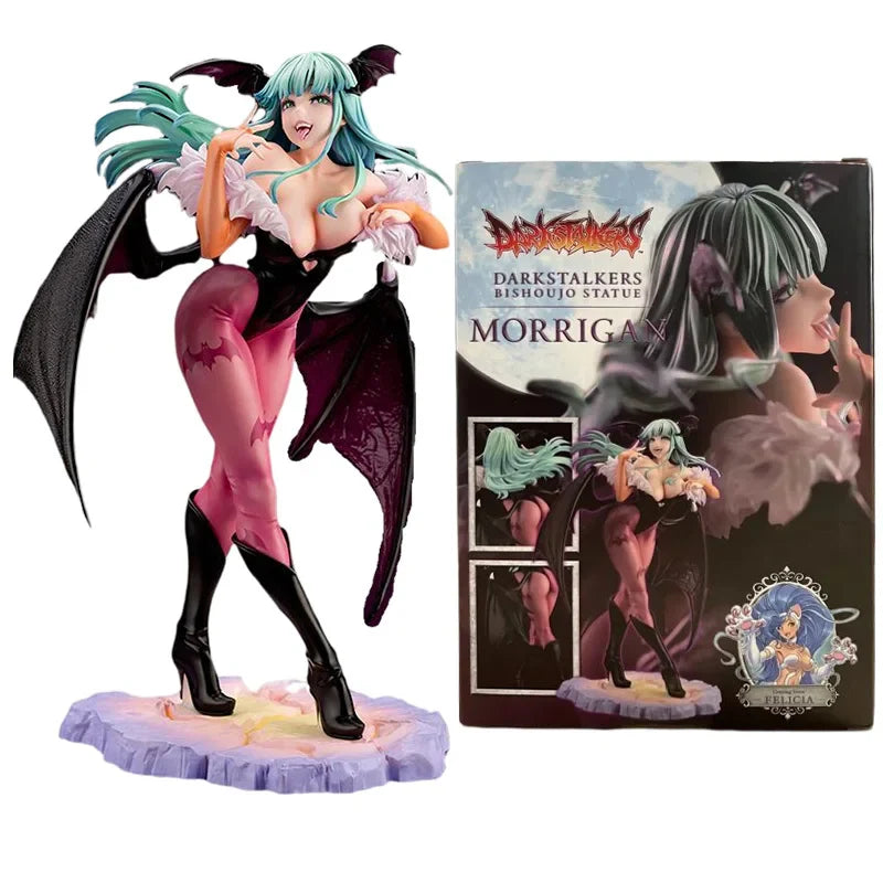 Anime Demon Warrior Vampireed Hunter Morrigan Aensland Action Figure Toys Darkstalkers Bishoujo Collection Halloween Model Doll