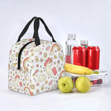 Unicorn Rainbow Insulated Lunch Tote Bag For Shooting Star And Magic Wand Thermal Cooler Food Lunch Box Work School Travel