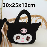 Sanrio Cute My Melody Shoulder Bag Japanese Kuromi Lovely Plush Bag Lolita Messenger Bag for Girl Travelling Bag Birthday Gifts