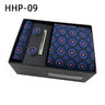 Luxury Tie Set Gift Box for Men Jacquard Necktie and Pocket Square Clip Cufflinks Red Black Blue Handkerchief Formal Gift