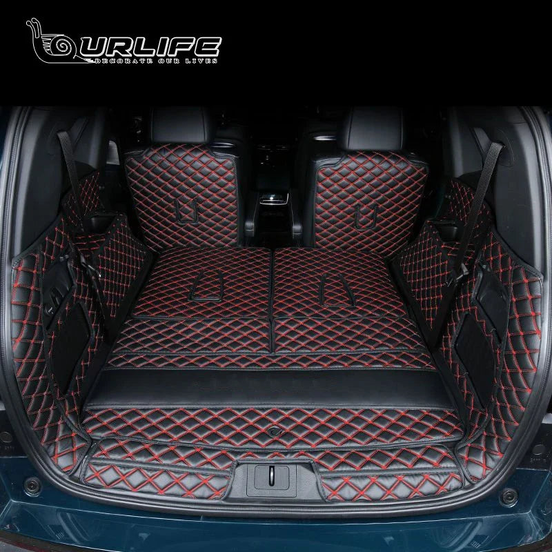 For GAC Trumpchi GS8 2021 2022 2023 2024 Accessories Car Boot Mat Rear Trunk Liner Cargo Leather Tray Protector Accessories Mats