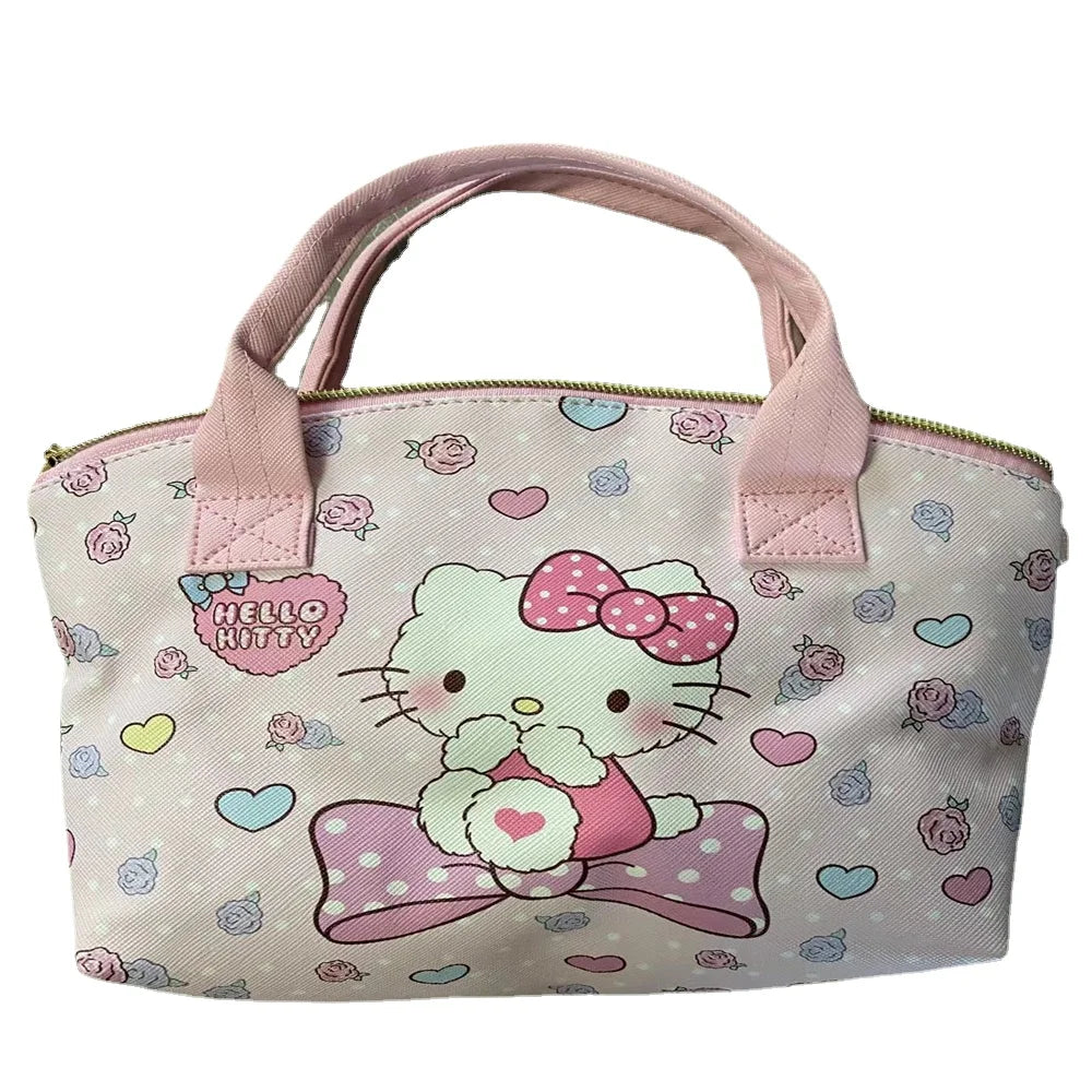 Sanrio Hello Kitty Backpack My Melody Schoolbag Cinnamoroll Handbag Kuromi Crossbody Bag Pochacco Pu Leather Wallet