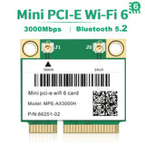 Wifi 6/5/4 Bluetooth Mini PCI-E Wireless Card Network Adapter For Laptop PC