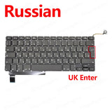 New A1286 Keyboard For MacBook Pro 15" A1286 Replacement Keyboard US UK ES FR RU DE HU KR PT DK NO 2009 2010 2011 2012