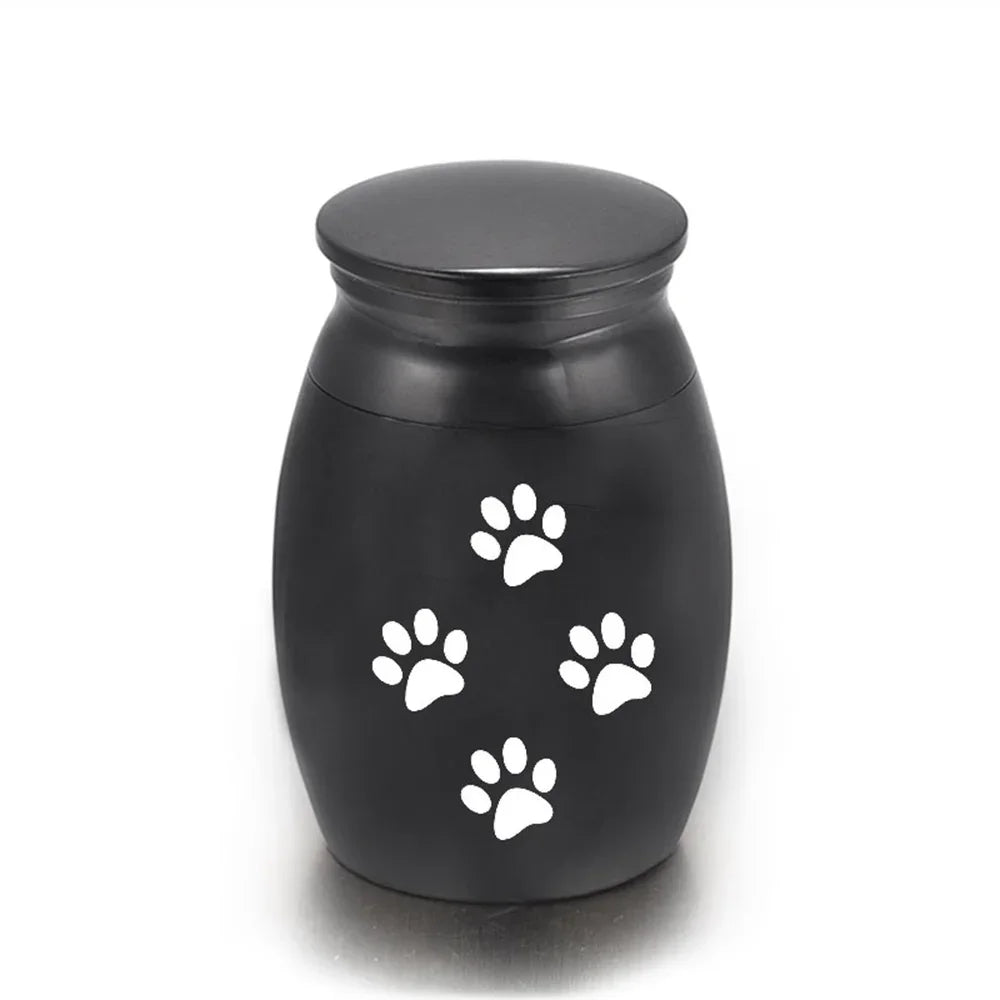 Pet Memorials Pet Urn Dog Paw Print Hair Tooth Collection Urn for Dead Ashes Cat Dog Funerary Urn Urna Para Ceniza De Mascota