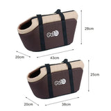 Portable Cat Carrier Pet Bag Soft Adjustable Fabric Pad Carrier Tote for Pet Outgoing Travel Breathable Pet Handbag with Zipper