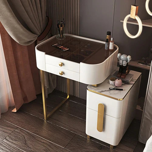 Classic Dressing Table Modern Organizers Mirror Vanity Storage Desk Dressing Table Multifunctional Penteadeira Luxury Furniture