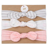 3pcs/lot Solid Nylon baby headband Bow Headbands For Cute Kids  Indian Turban Knot Rabbit Cotton Kids Hair Accessories