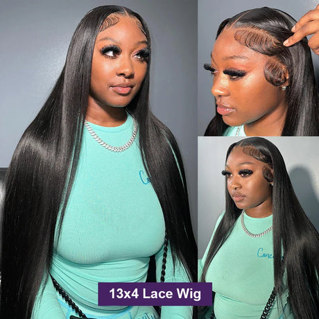 Wigirl 250% Straight 13x4 13x6 Lace Front Human Hair Wig Transparent Remy 5x5 Glueless Wig Human Hair Ready To Wear For Women