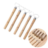 Pottery Tools 5 Pcs/set Teapot Ware Handle Tool Sculpting Scraper Clay DIY Ceramic Pot Handle Clay Strip Forming Modeling Tool