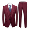 3 Piece Blazer+Vest+Pants Set Blazer Jacket Vest Trousers Business Suit Lapel Single Breasted Slim Wedding Banquet Prom Men Suit