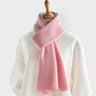 luxury cashmere knitted scarves solid color women or men winter scarf adults warm thick wool scarf kids children