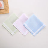 5pcs/Lot 29CM Luxury Cotton Stripe Lace Printed Women Square Handkerchief Ladies Hanky Children Baby Towel Party Christmas Gift