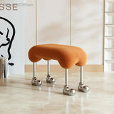 Cream Style Dog Stool Dining Chair Clothing Store Bench Mickey Chair Home Door Light Luxury Shoe Changing Stool Bed End Stool