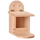 Useful Bird Squirrel Food Holder Feeding Box Handmade Food Container Wooden Squirrel Bird Food Feeder Pet Supplies