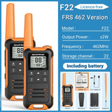 2PCS Baofeng F22 Walkie Talkie Portable Mini Communication Radio Profesional PMR446 /FRS Talkie Walkies Transceiver Radio