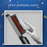 Electric Hot Comb Multifunctional Straight Hair Straightener Comb Negative Ion Anti-Scalding Styling Tool Straightening Brush