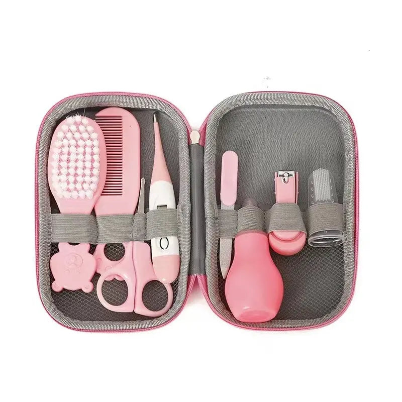 8 PCS Child Care Cleaning Set Nail Clippers Comb Massage Soft Bristle Brush Set Kit