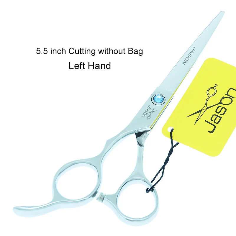 Jason 5.5/6 Inch Left Hand Barber Hair Scissors Professional Hairdressing Cutting Scissors Thinning  Shears Salon Tools A0045D