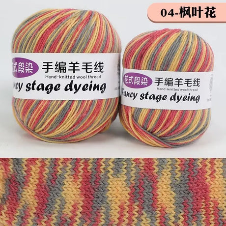 Top Quality Wool Blended Crochet Yarn Knitting Sweater Scarf Woollen Thread Thick Yarn 4ply 3pcs*100g=300grams Free shipping