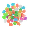 50Pcs 2cm Luminous Stones Garden Pebbles Glow In The Dark Garden Outdoor Sidewalk Rocks Decoration Aquarium Glowing Stone