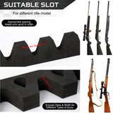 Foam Gun Rack Hunting Gun Safe Accessory for Gun Storage Rifles and Shotguns Wall Mount Gun Holder with Magnetic Strip and Hook