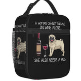 Custom Dachshund And Wine Funny Dog Lunch Bag Women Thermal Cooler Insulated Lunch Boxes for Children School