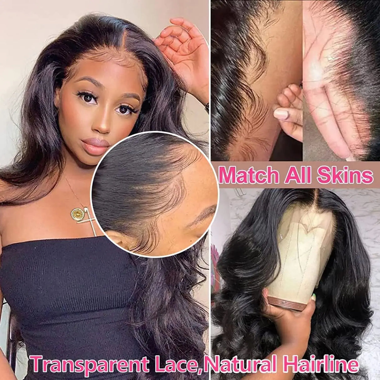 Brazilian Hair Body Wave Wig With Baby Hair Pre Plucked Bleached Knots Bling Hair Remy 13x6 Transparent Lace Frontal Wig