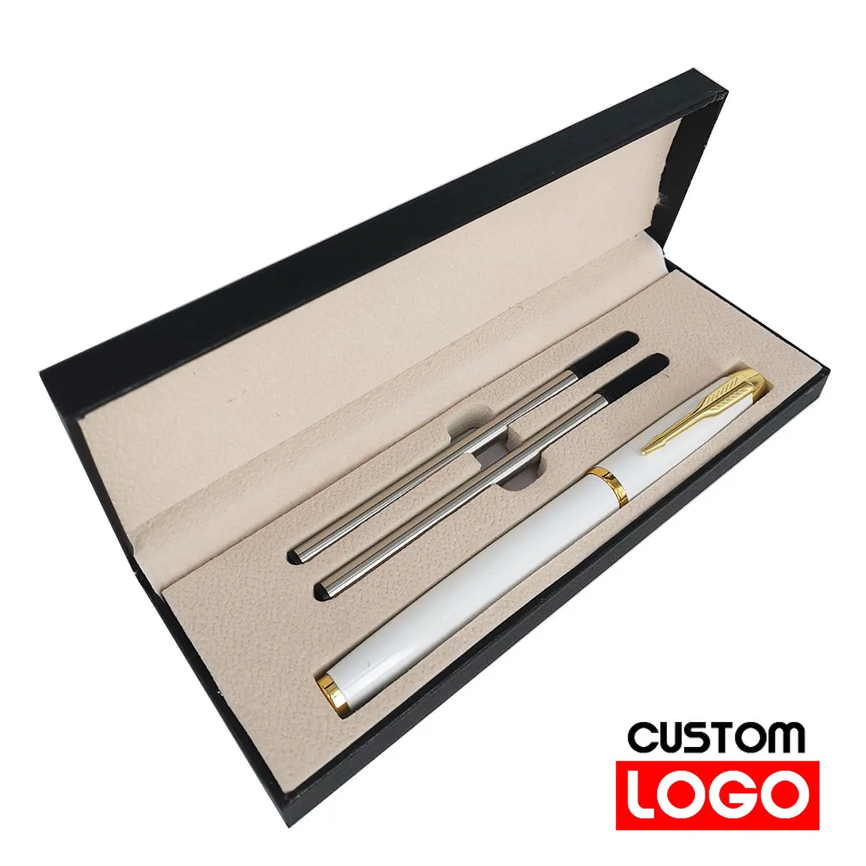 Luxury Metal Gel Pens In Gift Box Custom Logo Office & School Supplies Business Gift Box Packaging Roller Pen stationary