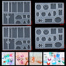 16 Styles Epoxy Casting Molds Set Silicone UV Casting Tools Kits Resin Casting Molds For Jewelry Making DIY Earring Findings