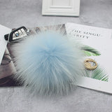 Big Size 15cm Real Fox Fur Ball Keychain Natural Raccon Fur Tassels Leather Strap Key Chain Ring Pendant For Women Charm f278