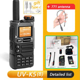 Quansheng UV K5 (8) Walkie Talkie Portable Am Fm Two Way Radio Commutator Station Amateur Ham Wireless Set Long Range Receiver