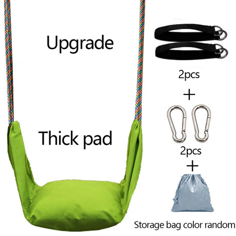 Child Patio Swings Seat For Kids Sensory Toy Multicolor Cotton Rainbow Rope Hanging Swing Indoor Outdoor Hammock Hanging Chair