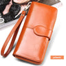 2024 Classic 100% Genuine Leather Fashion Women's Wallet Female Clutch Purse Long Wallet Women's Purses Money Bag Coin Purse