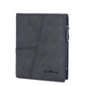 New Short Men s Slim Card Holder PU Leather Male Men's Wallet Frosted Short Ticket Tolder Multi-card Coin Purse