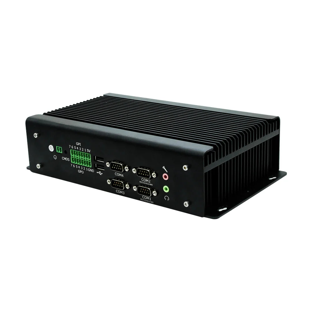 Fanless Industrial MINI PC GT1300 Desktop Mini Computer Core I5 10200H I7 10750H With 2LAN 6COM Barebone GPIO