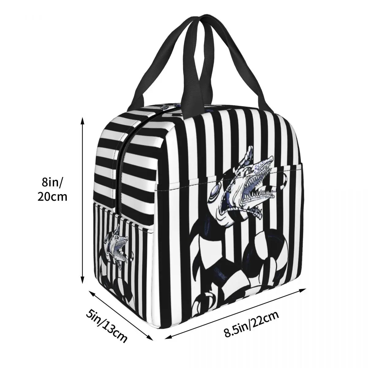 Beetlejuice Sandworm Insulated Lunch Bag for Women Portable Tim Burton Horror Movie Cooler Thermal Lunch Box Work Picnic Bags