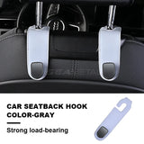 BLALION Car Seat Hook Hanger Hook Flip Leather Suede Auto Back Seat Headrest Hooks Storage Hanger Upgrade Car Interior Organizer