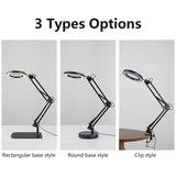 5x 30x Flexible Clamp-on Table Lamp with LED Light Third Hand Soldering Tool Desk Clamp USB Magnifier Welding/Reading Table Lamp