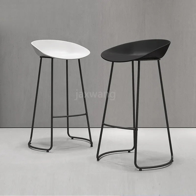 Bar Chair Modern Simple Bar Stool High Footstool Household Bar Chairs Northern Europe Bar Chair Back Creative High Footed Chair