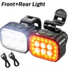 Q6 Bicycle Light Super Bright Cycling Lamp USB Rechargeable Mountain Road Bike Front and Rear Bike Lights Set Lantern Bike Parts