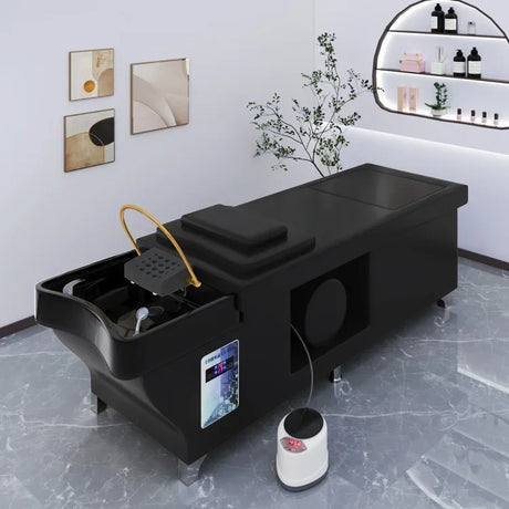 Portable Hair Washing Bed Stylist Water Circulation Water Tank Shampoo Sink Chair Salon Behandelstoel Salon Furniture MQ50SC