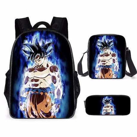 3 Pcs/set Dragon Ball 3D Print Cartoon School Bags for Boys Girls Goku Primary for Kids Back To School Gift Mochila