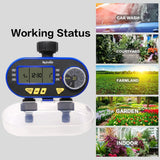 Two Outlets Garden Digital Electronic Water Timer Solenoid Valve Garden Irrigation Controller for Garden,Yard