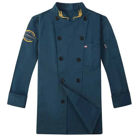 Chef Jacket Men Women Short Sleeve Cook Shirts Coat Embroidery Restaurant Hotel Bakery Waiter Uniform