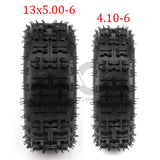 Front 4.10-6 Rear 13X5.00-6 inch hub tires Snow plow tires Butterfly tires 13*5.00-6 inch beach tires