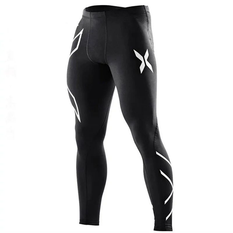 Men's sports pants compression quick-drying fitness sports leggings sportswear training basketball tights gym running shorts men