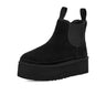 Women's Boots Plus Velvet Warm Casual Shoes One Step Suede Leather Trendy Women's Ankle Boots Chelsea Women's Boots